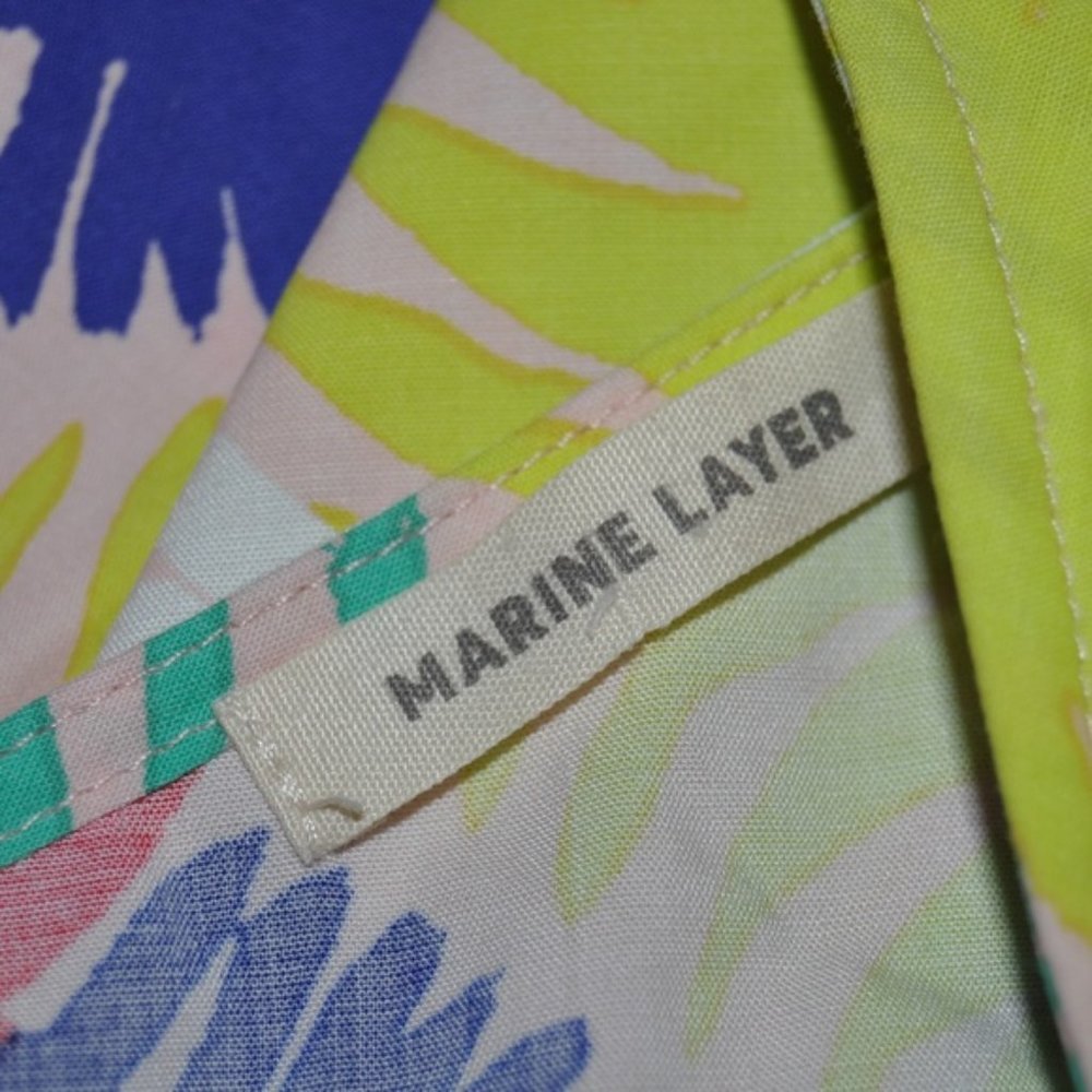 MARINE LAYER Palm Print Verdure Tank Top sz L NEW - Picture 7 of 9